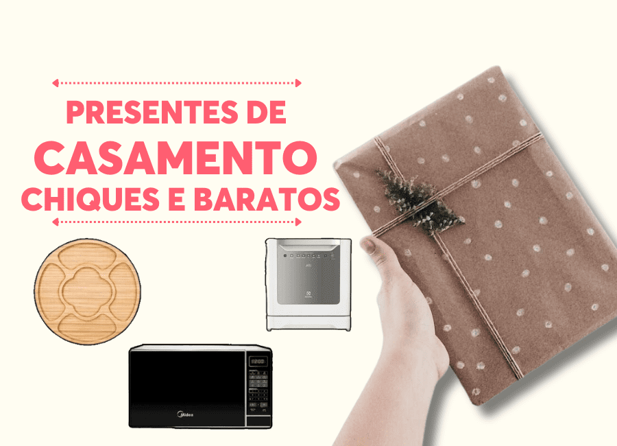 presentes de casamento chiques e baratos